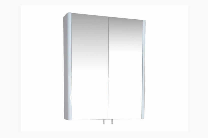 Riva 600 Mirror Cabinet White