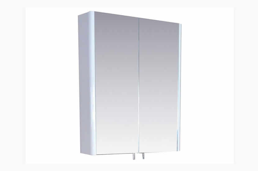 Riva 700 Mirror Cabinet White